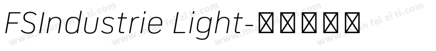 FSIndustrie Light字体转换